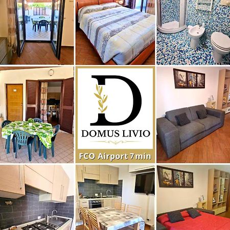 Domus Livio, 7 Min Fco Airport, Free Wifi, Garden Apartment, 2 Tv Hd Фьюмичино Экстерьер фото